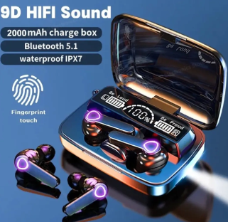 M19 Tws airbuds Earbuds LED display with Powerbank 2000mah